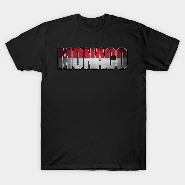 Monaco Flag for Men Women Monaco National Pride T-Shirt by Henry jonh